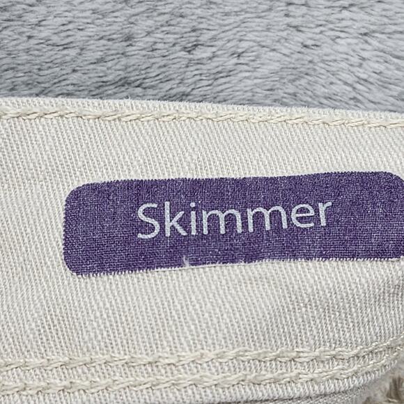 Gloria Vanderbilt Jeans Womens 14 Beige Marnie Skimmer Stretch Denim Casual - Picture 5 of 14